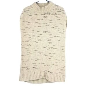 Free People FP Beach Cream Ladder Stitch Mock Neck Sleeveless Cover Up Dress XS